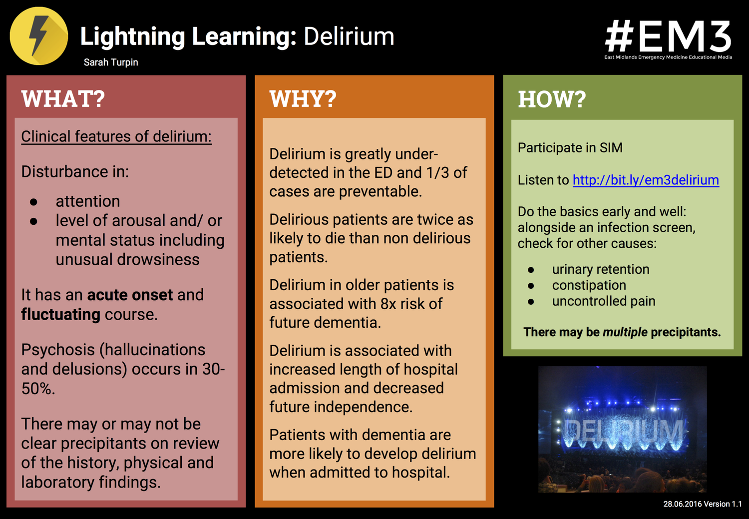 Lightning Learning: Delirium — EM3