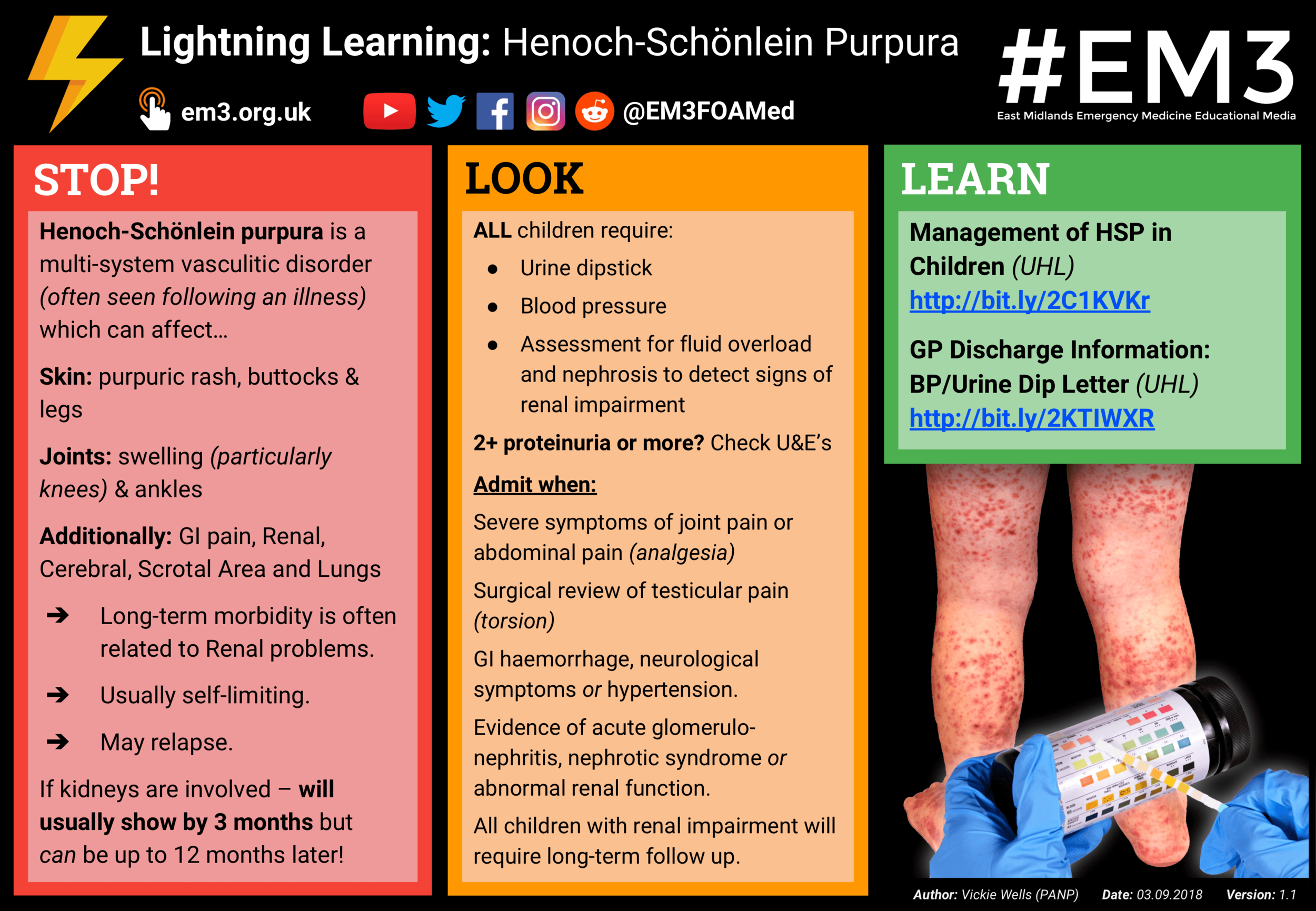 Lightning Learning: Henoch-Schönlein Purpura (HSP) — EM3