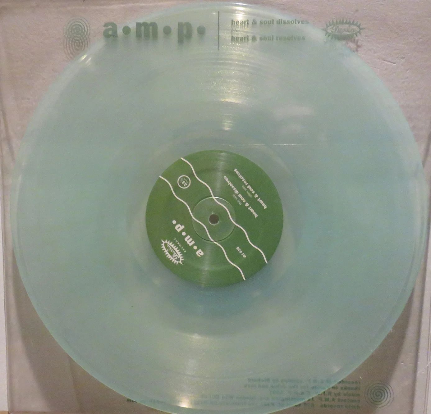 Amp Heart and Soul on clear vinyl
