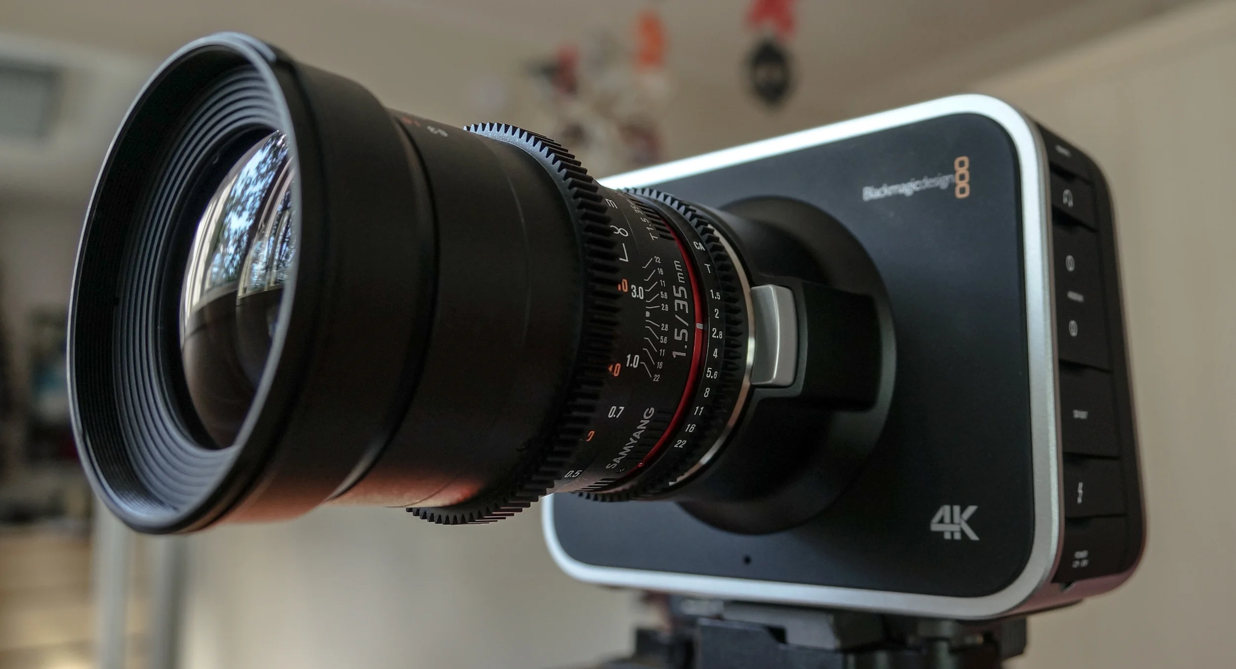 The BMPC with the Samyang 35mm T1.5