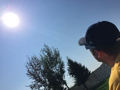 Wating for totality, August 21, 2017. Rigby, Idaho.