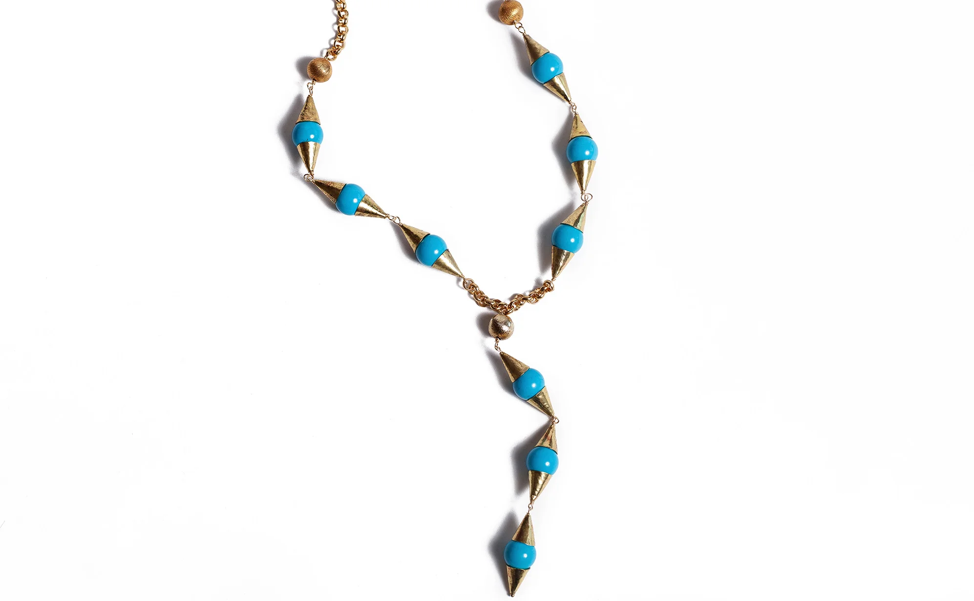 Step Two..... add a second necklace that is shorter than your anchor necklace and relates to the anchor in some way. I chose the Reba necklace from The Lexie Collection. Like the Clancy, it has touches of gold chain, and both necklaces have a chunky look.