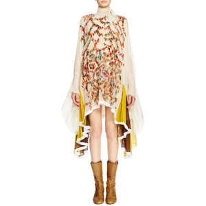 This Chloe frock speaks to the feminine frilliness of today's fashion.