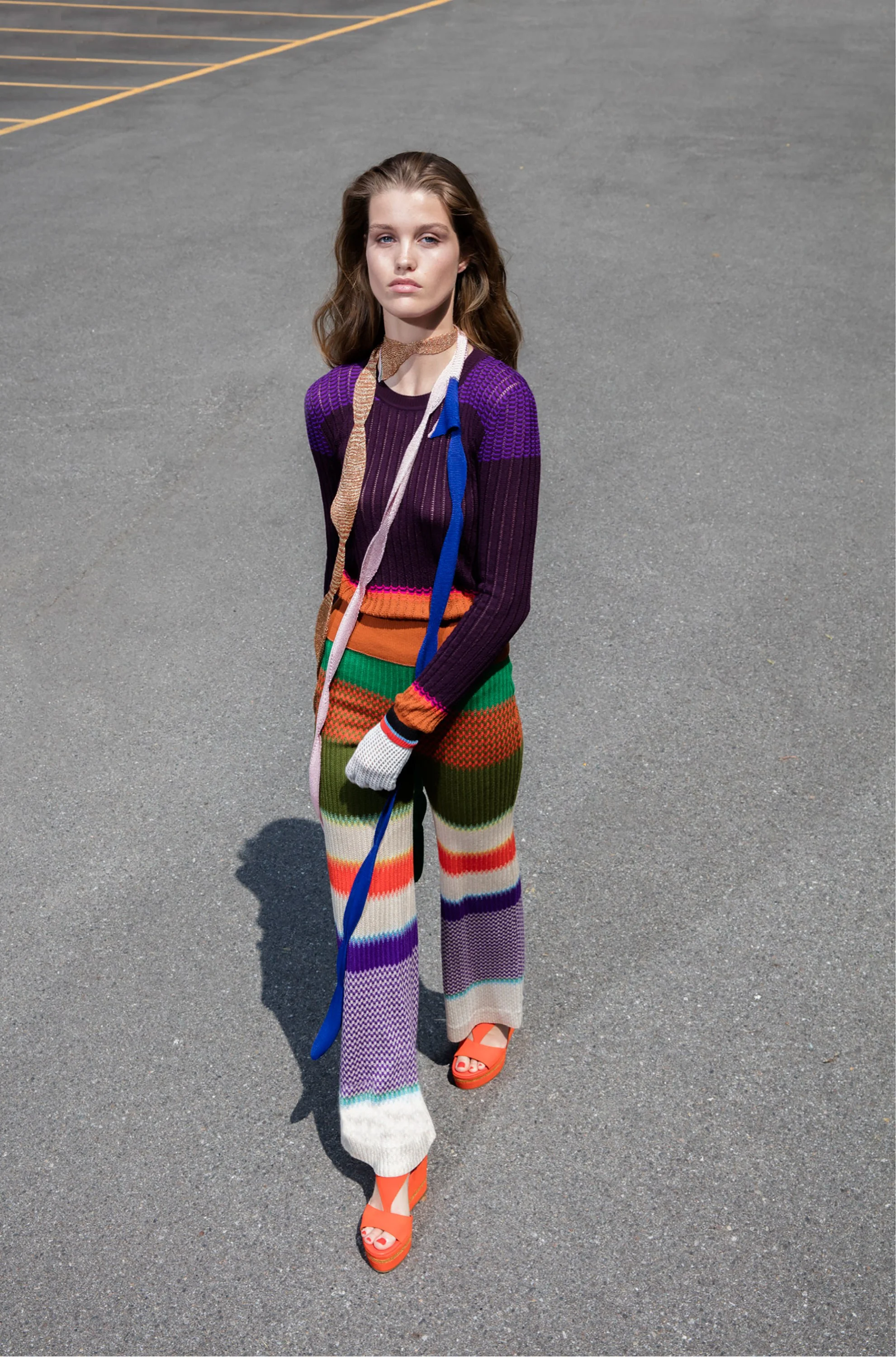 Not only florals were brightly hued, but stripes in every shape and form were more popular than ever. Missoni knows how to tell that story beautifully.