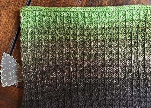 Knit your own peaceful forest with the pattern "Project Peace" in "Tree Beard" from KnitCircus.