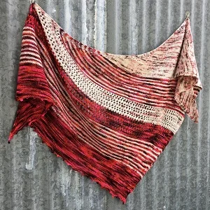 Targhee-Koigu version of the International Peace Park shawl