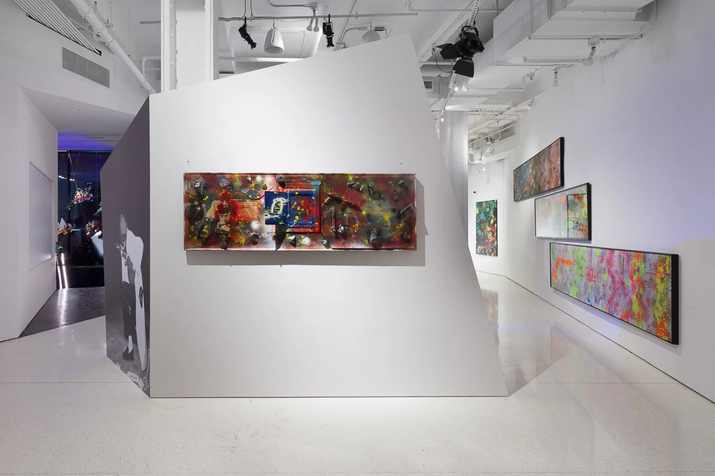 Photo: Lance Brewer. Exhibition view of RAMMELLZEE: Racing For Thunder. Courtesy of Red Bull Arts New York. All artwork © 2018 The Rammellzee Estate