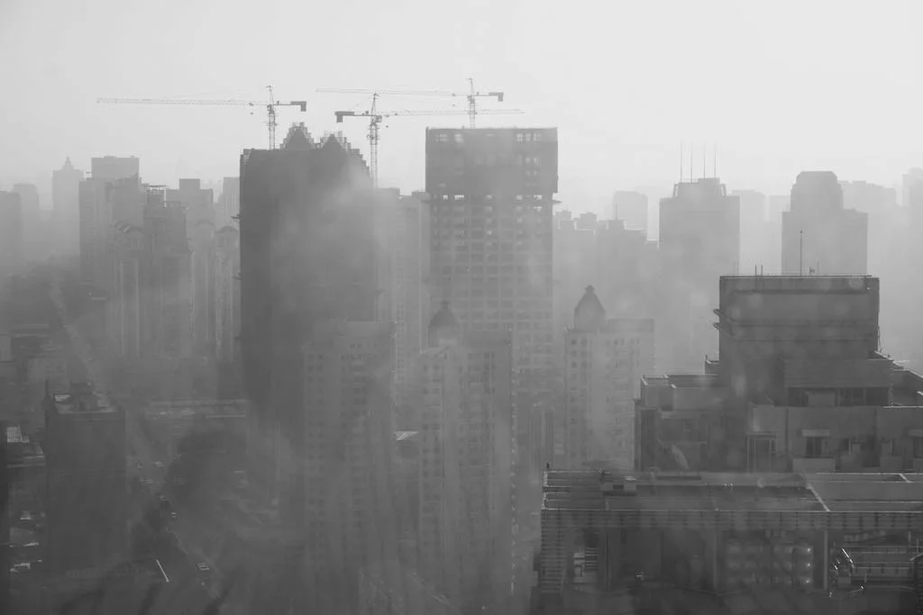view of Shanghai from my hotel room.