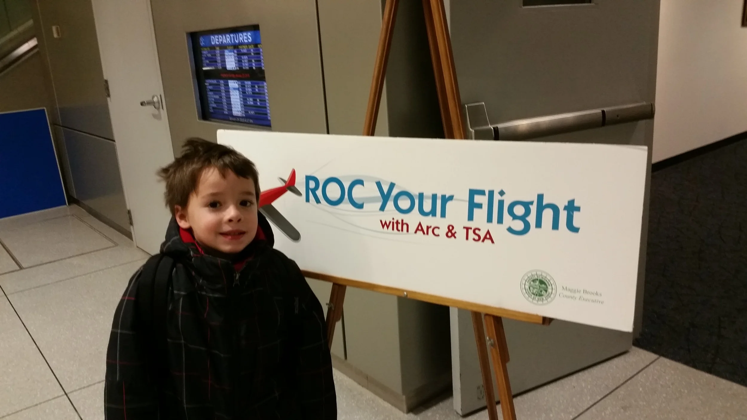 My son Emerson was my guinea pig at the ROC Your Flight event.