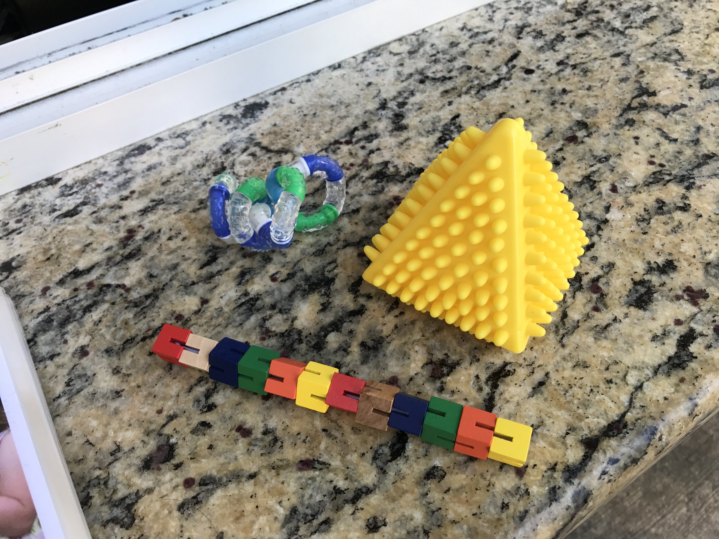 A selection of fidget toys to borrow