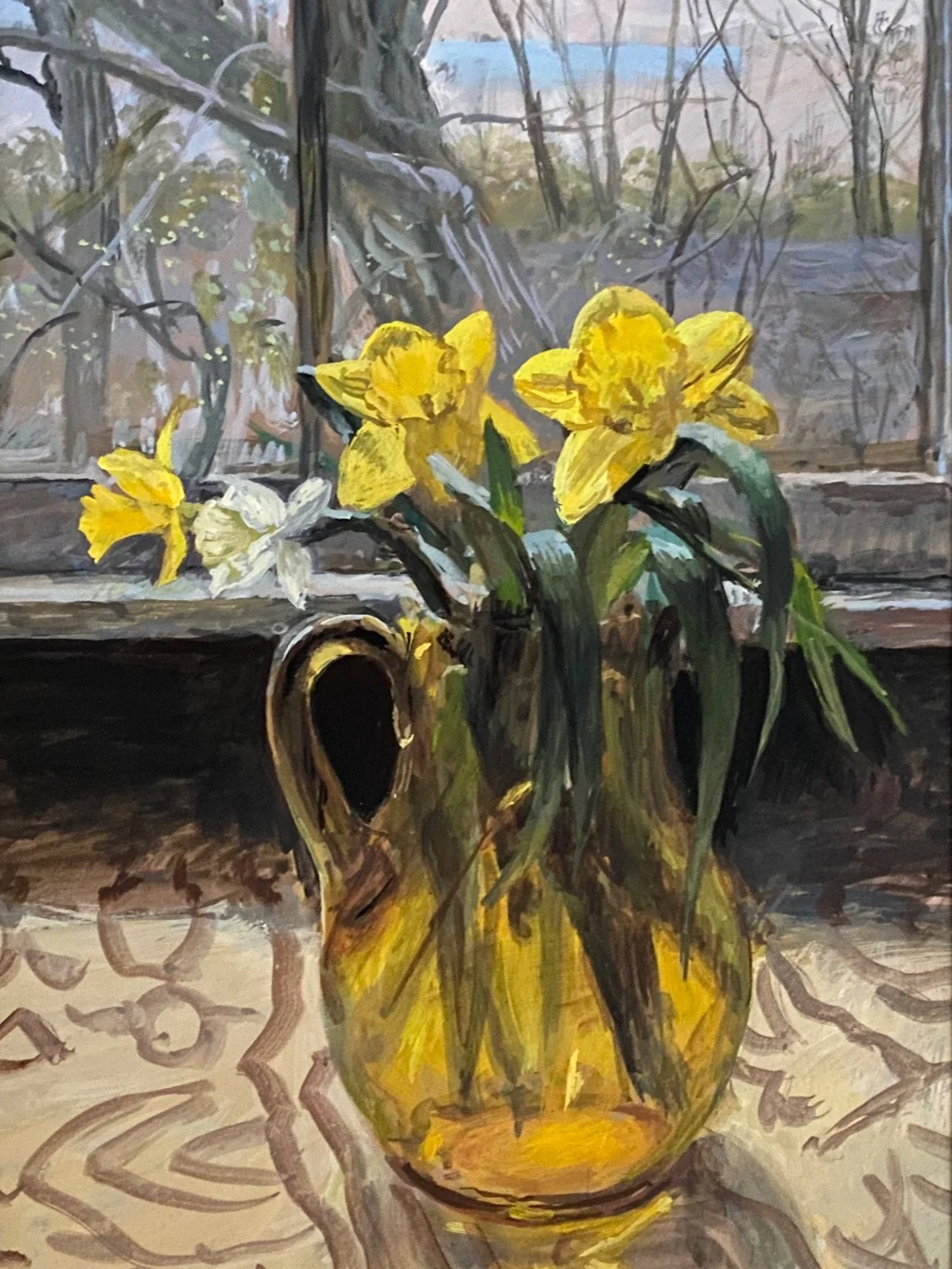 Daffodils in attic