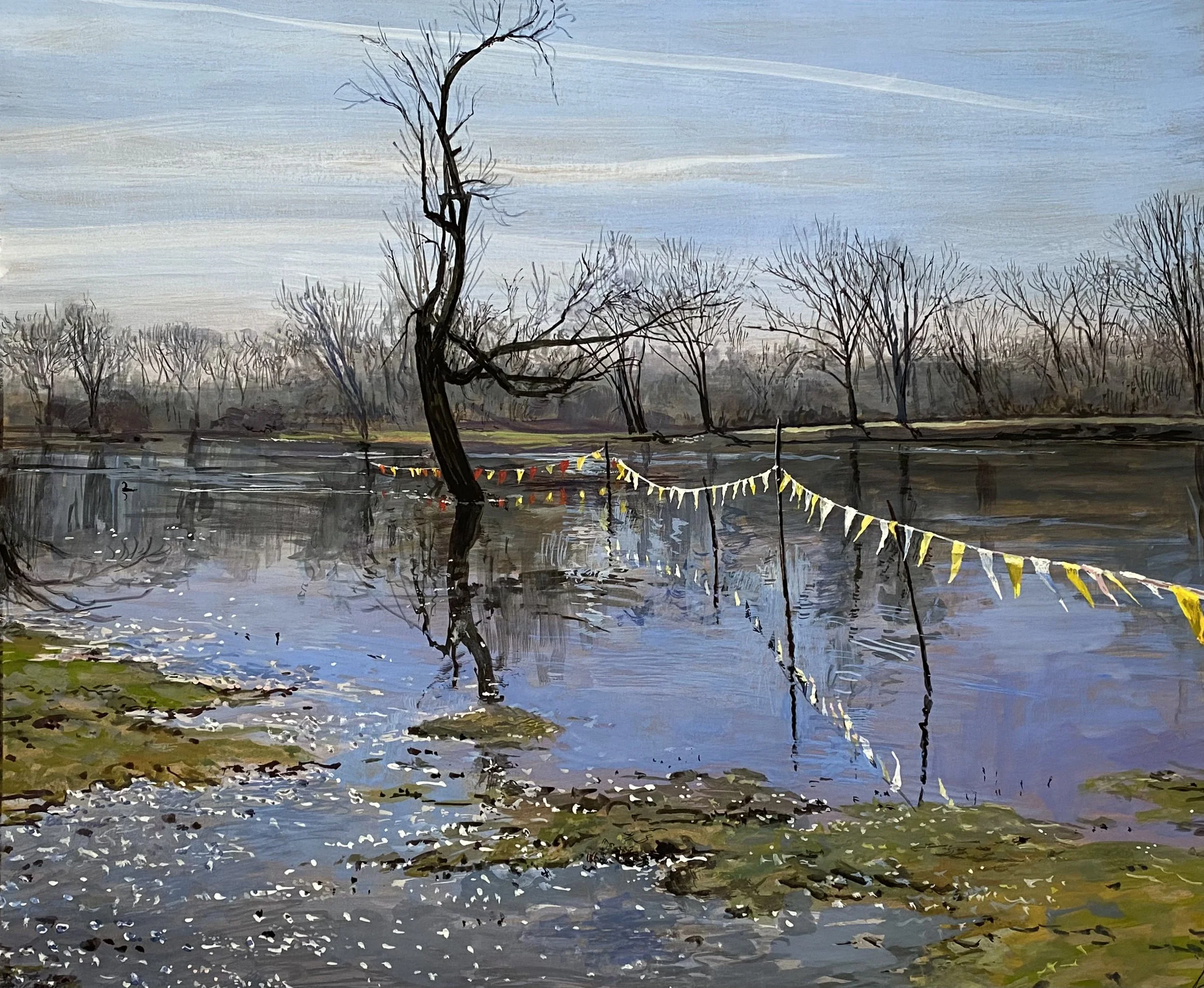 high waters, Fox River Dam