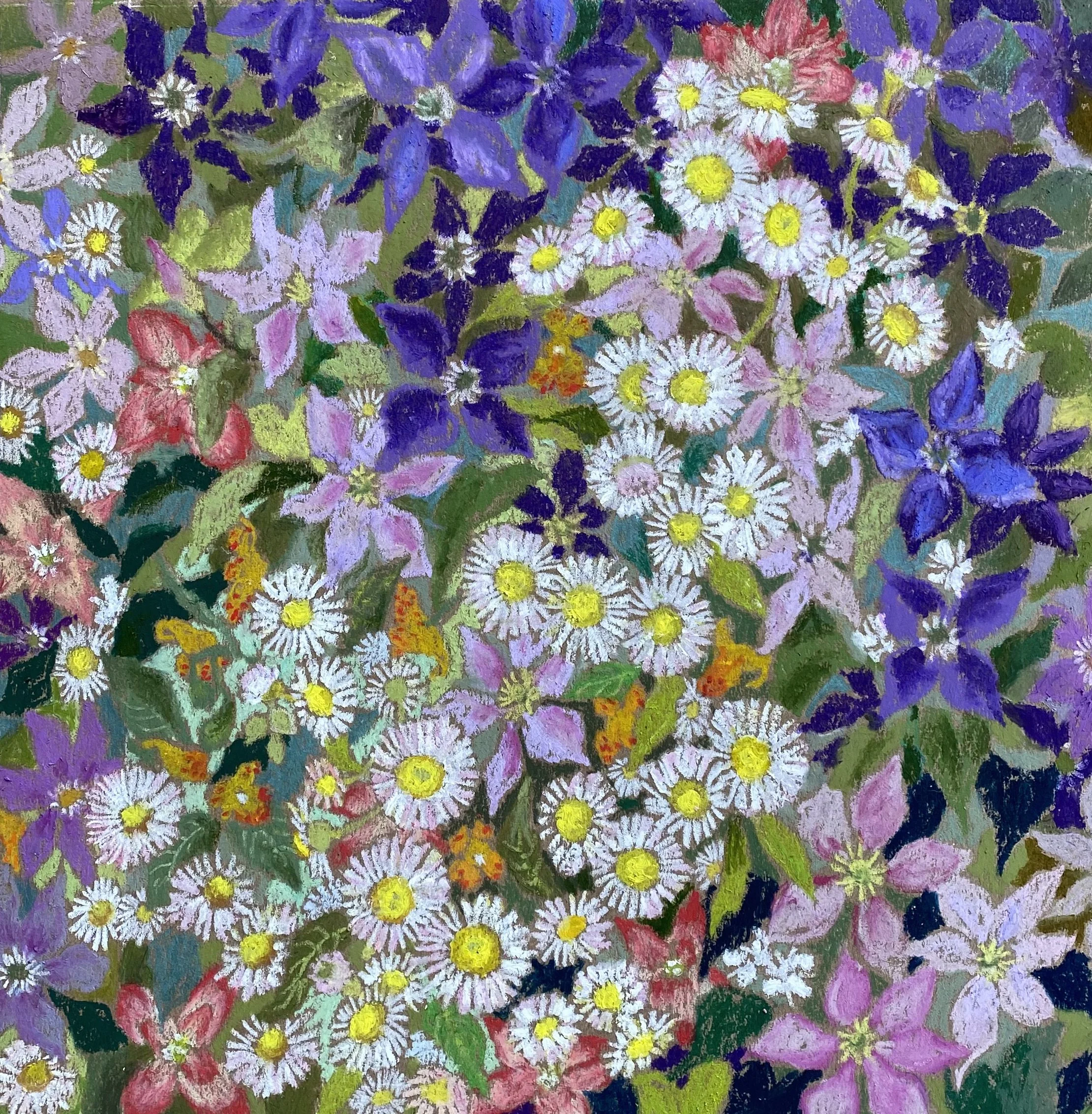 clematis and fleabane