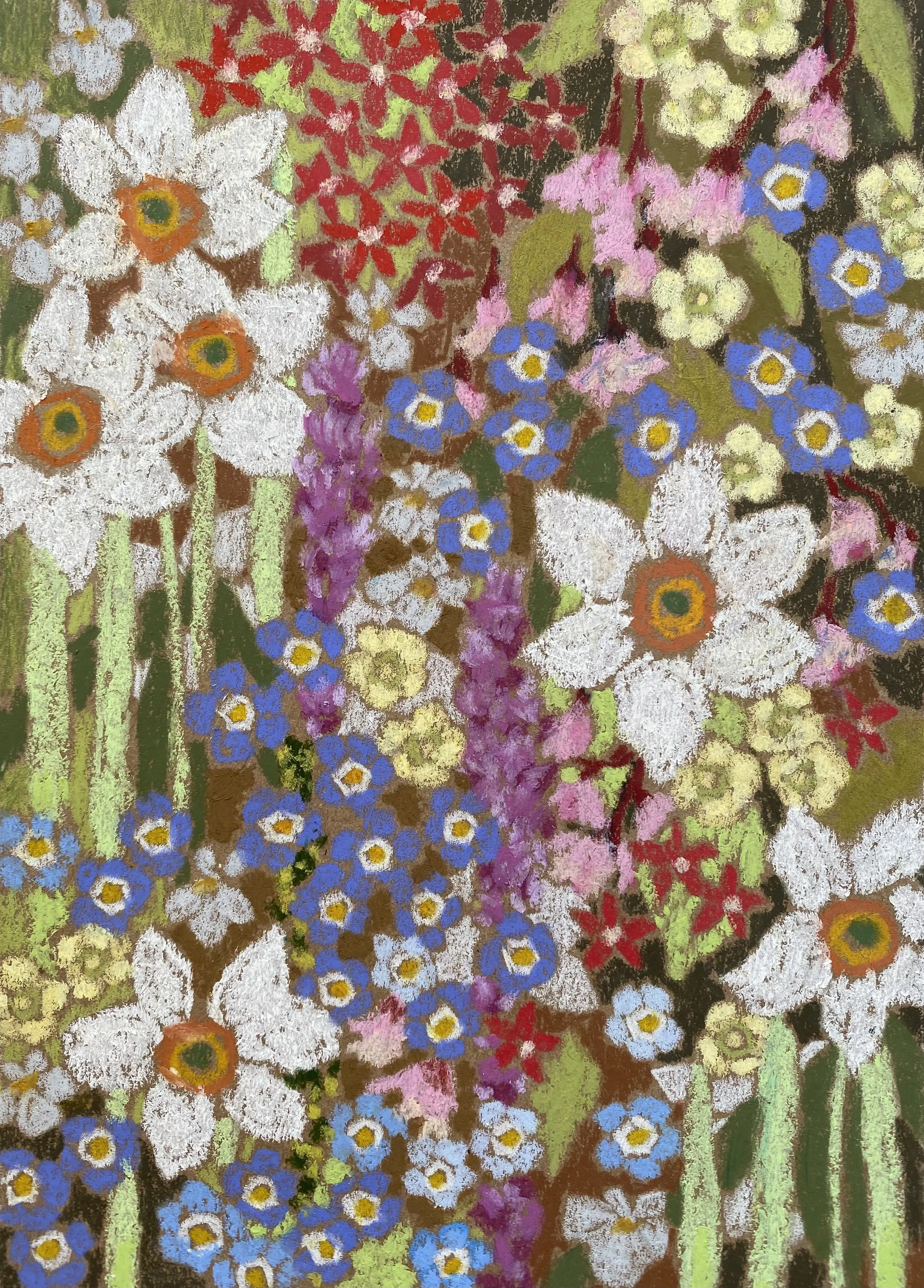 daffodils and forget-me-nots