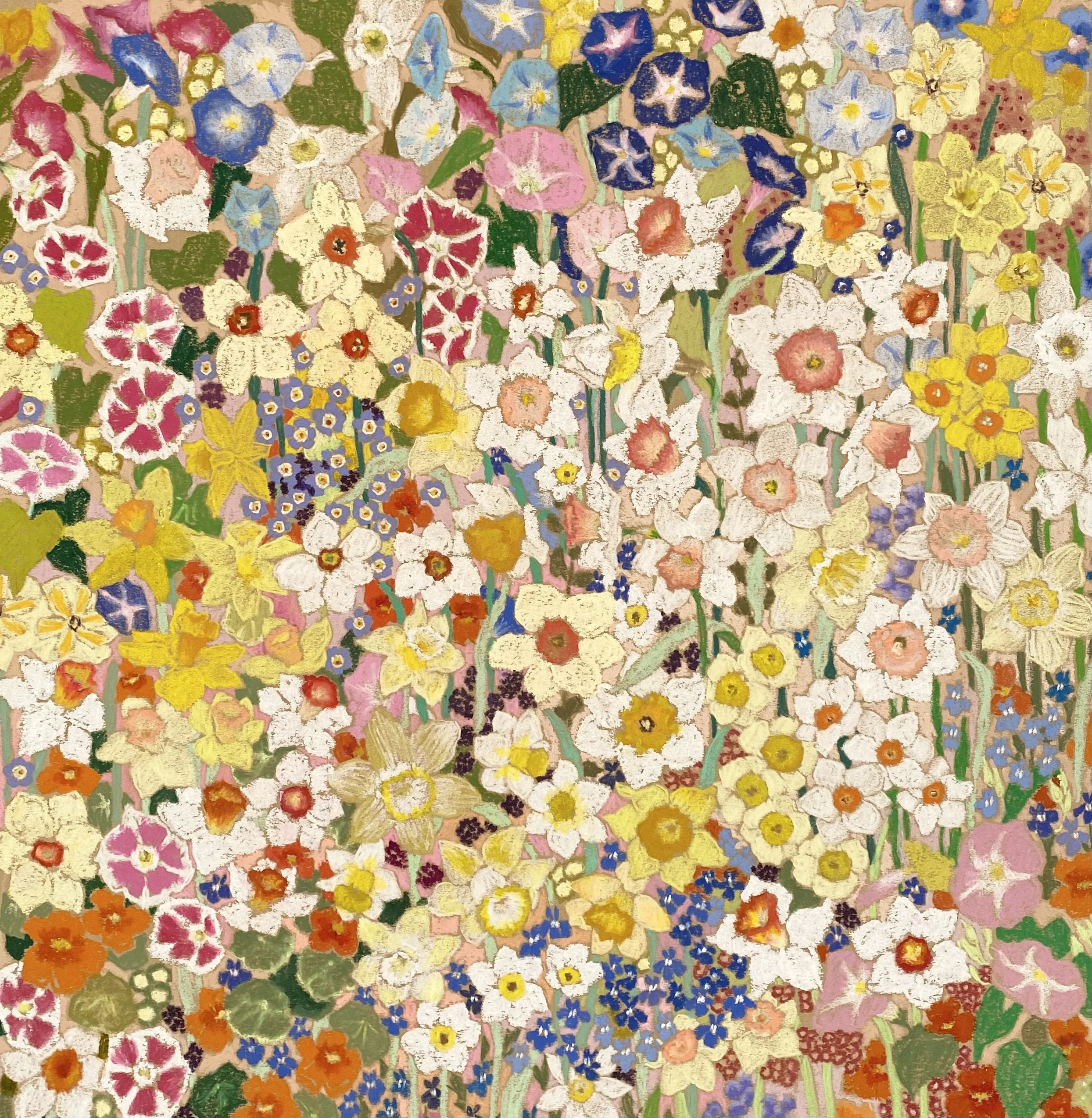 daffodils and morning glories