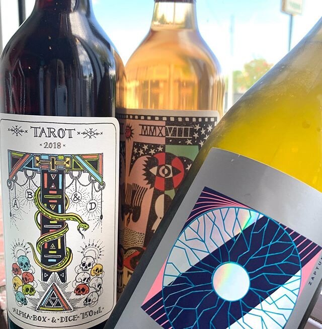 @alphaboxdice is one of our favorites from Australia. The Grenache is a great chilled red, the Pinot Gris Rosé is dry with beautiful fruit, and the Zaptung Prosecco is definitely a must try! Link in our bio, www.palatenc.com