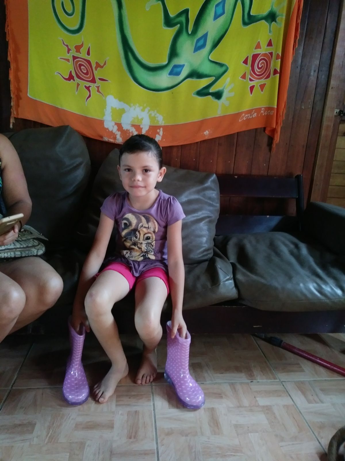 Drake bay enrichment program aid from LiveGlobally 2017. Shoes and boots thru the rain forest