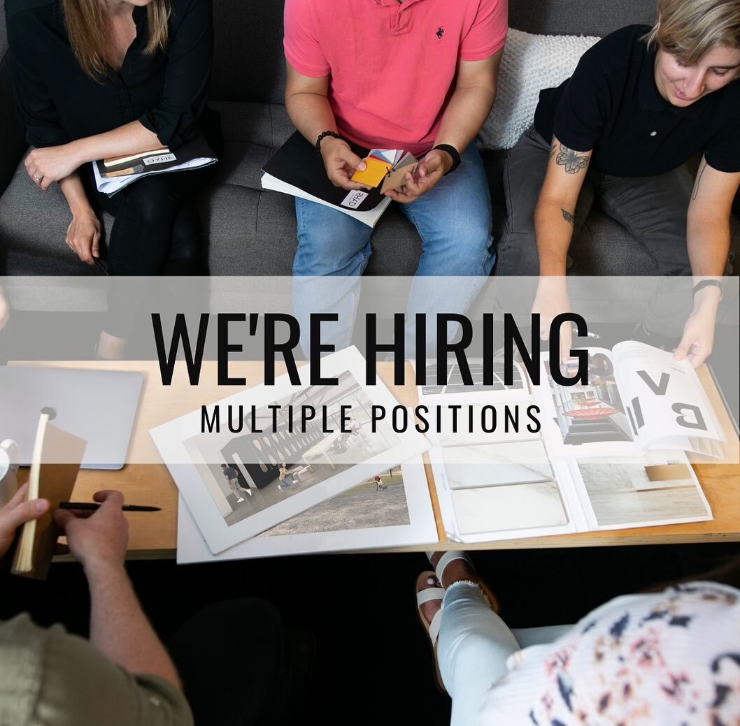 Come join our #RHAD team!

We&rsquo;re looking to fill a few new positions: 

LicensedArchitect
Intern Architect
Architectural Technologists 

If you&rsquo;re looking to work for an awesome team working on modern, sustainable designs in the heart of 