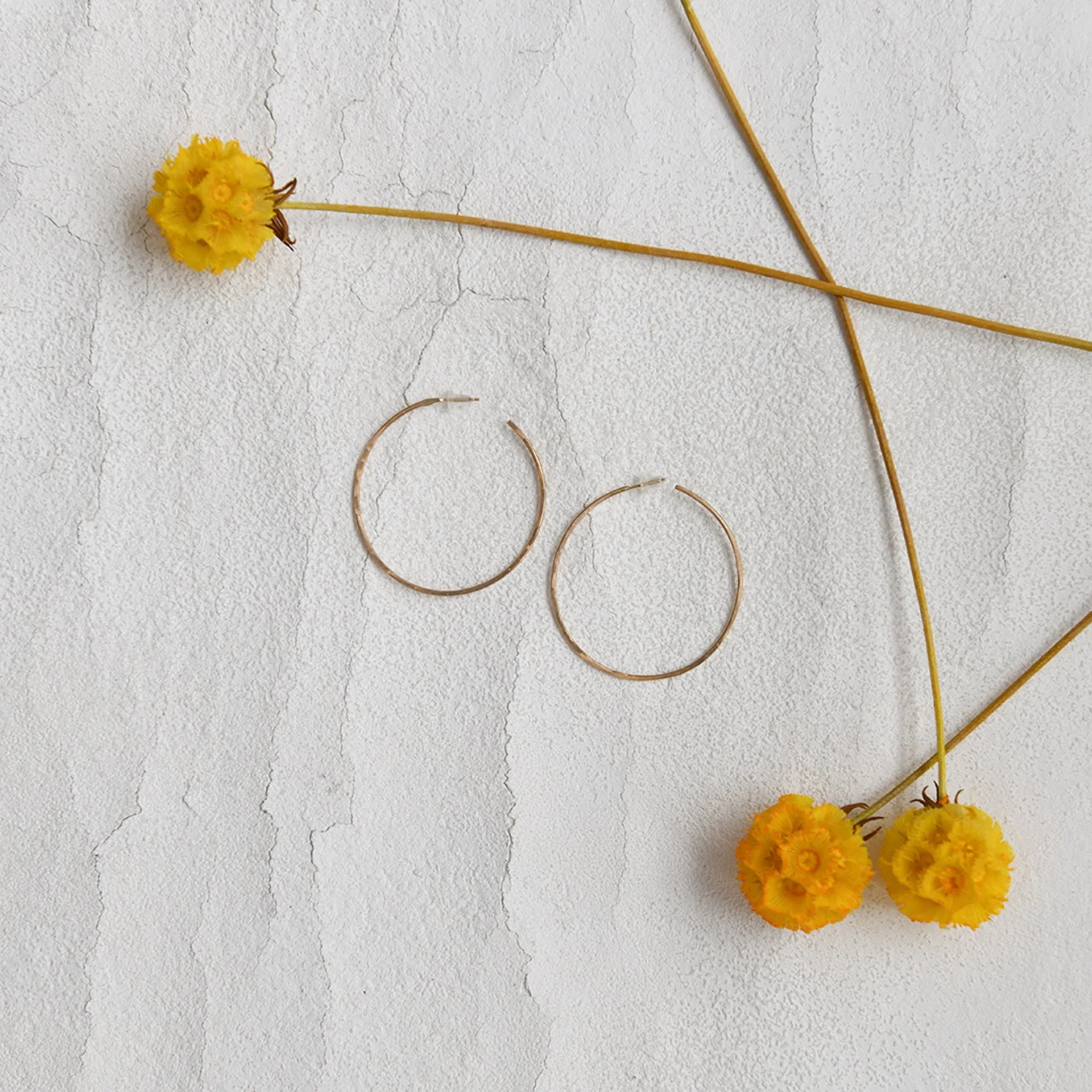 Thin Golden Hoops