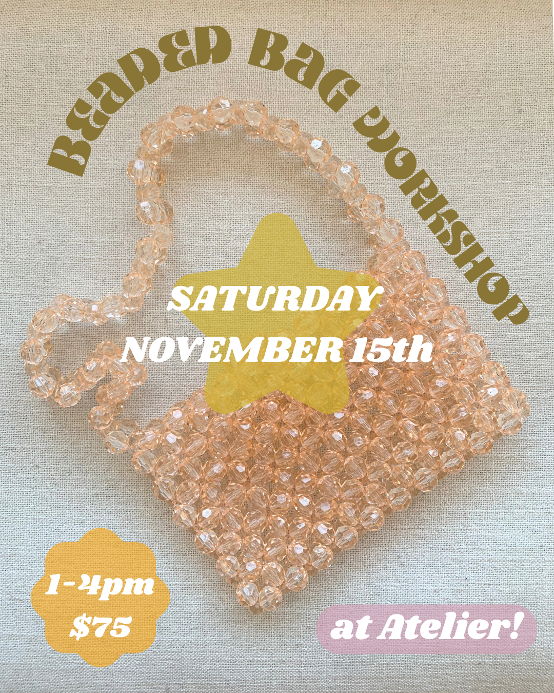 Beaded Bag Workshop 11/15