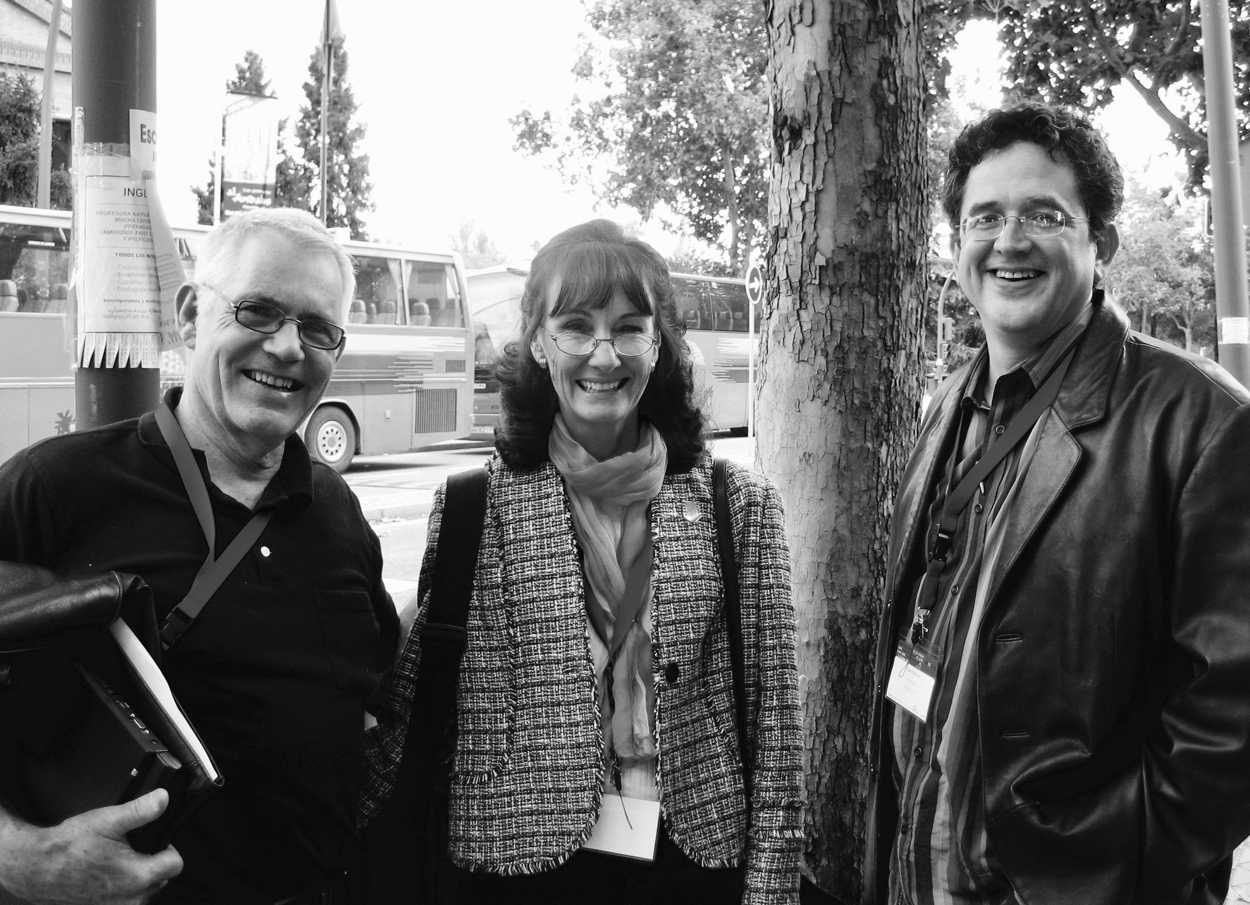 Bob Bassett & Janell Shearer (Chapman University) with Frank Patterson (Florida State University)