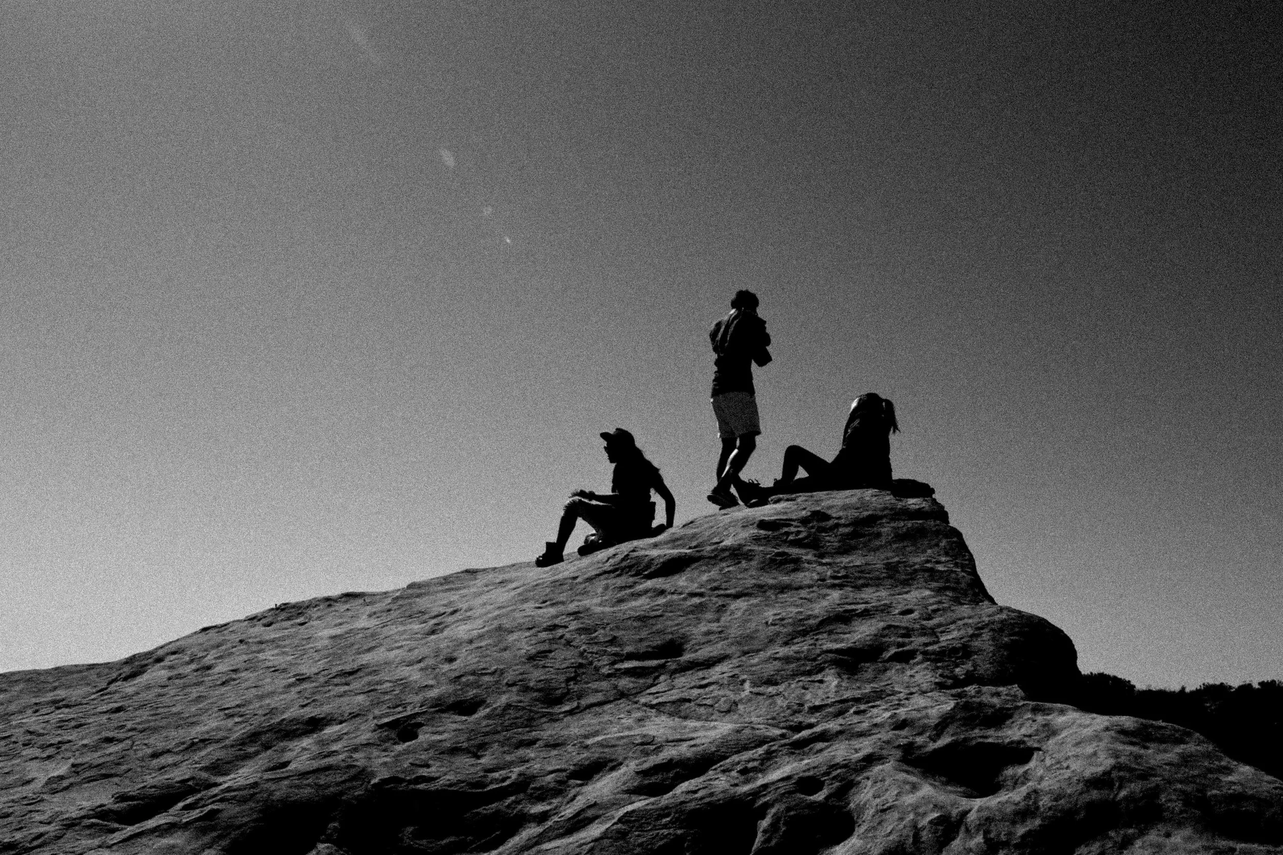 Friends reached the peak. Santa Barbara.