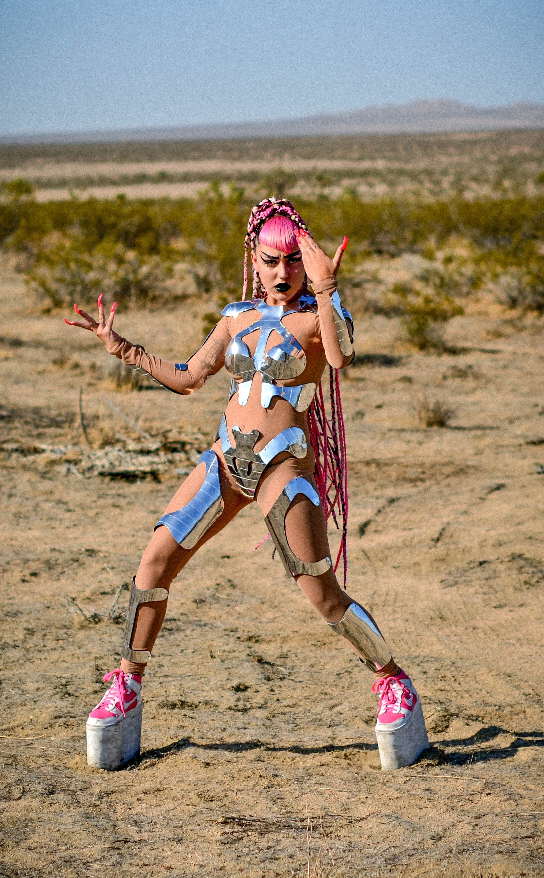 Brooke Candy wearing Seth Pratt.