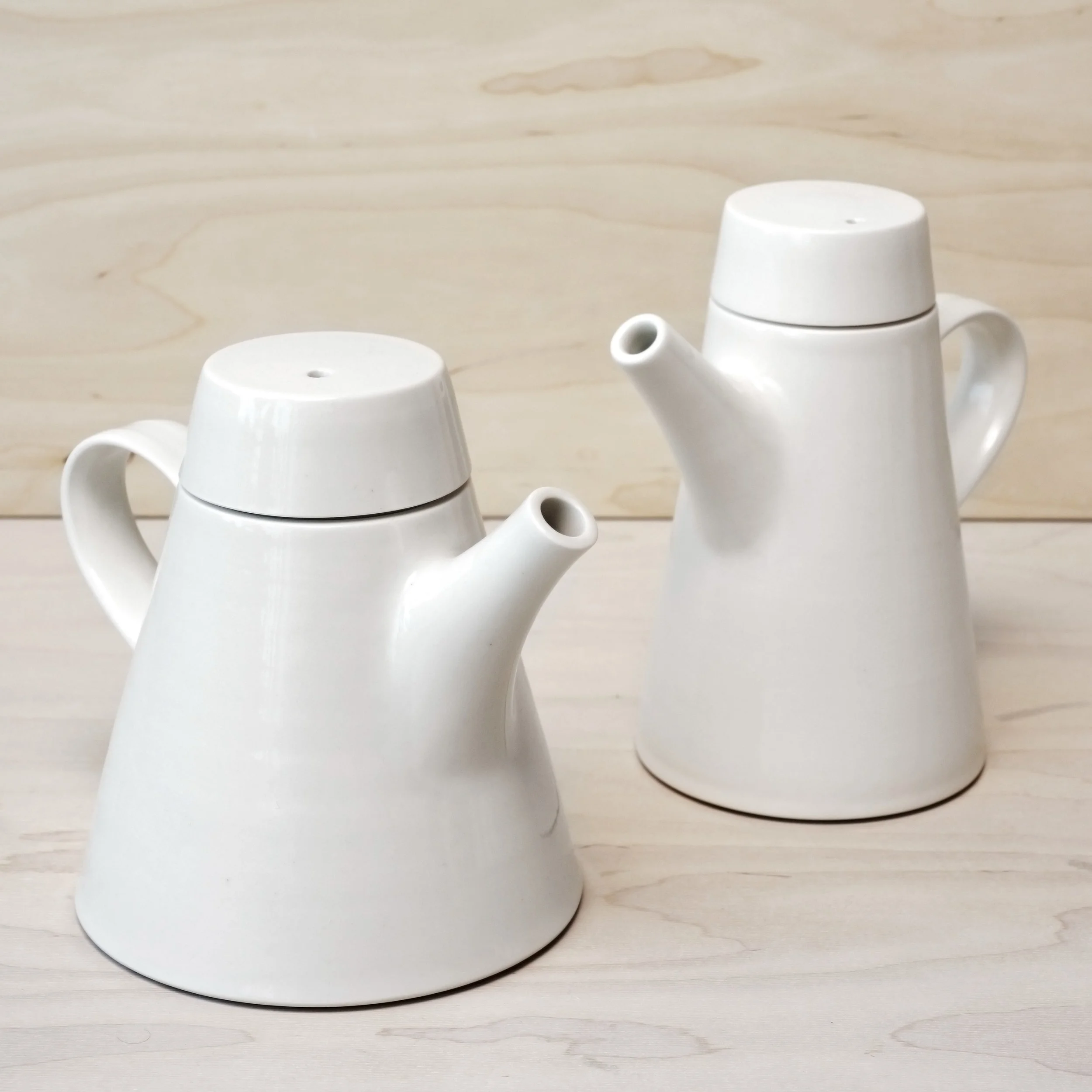 Thrown Porcelain Teapots