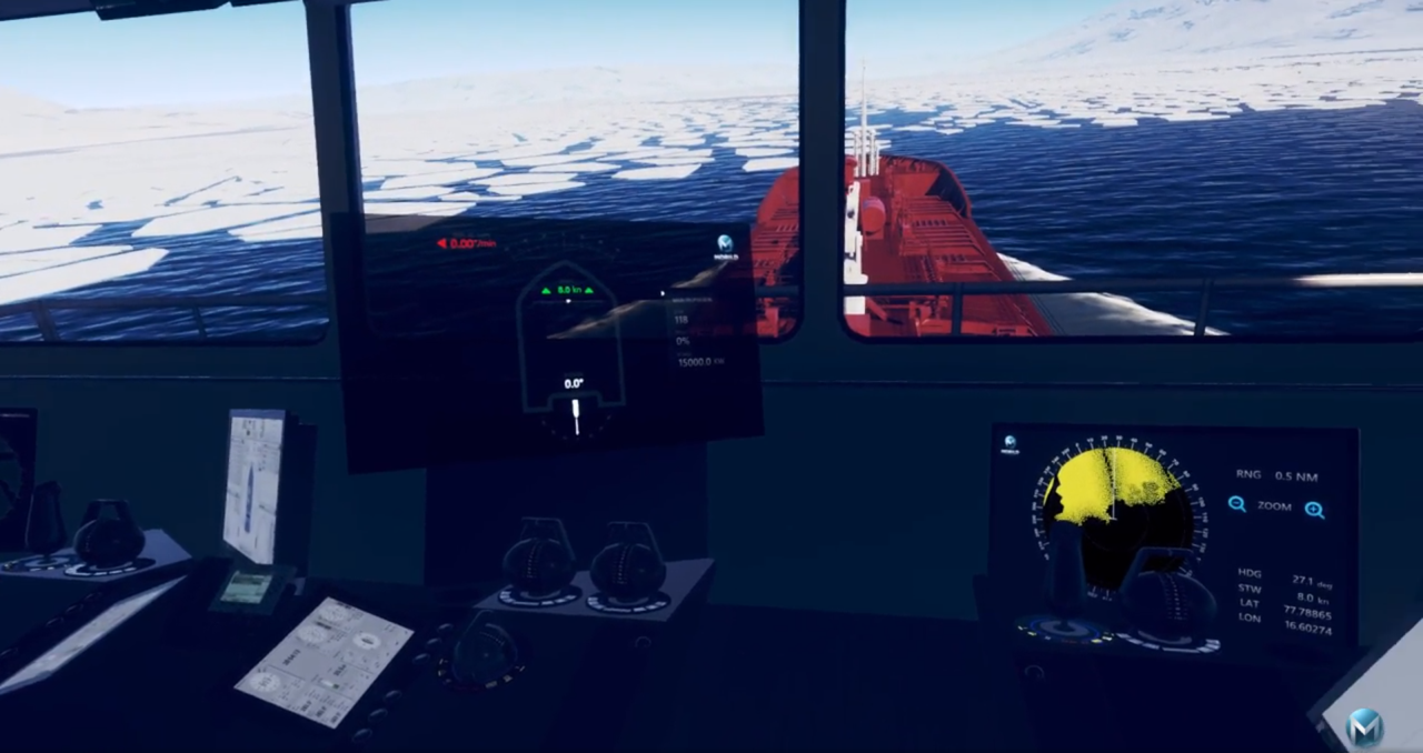 The new Morild Ice simulator sets the standard for Polar Code navigation training