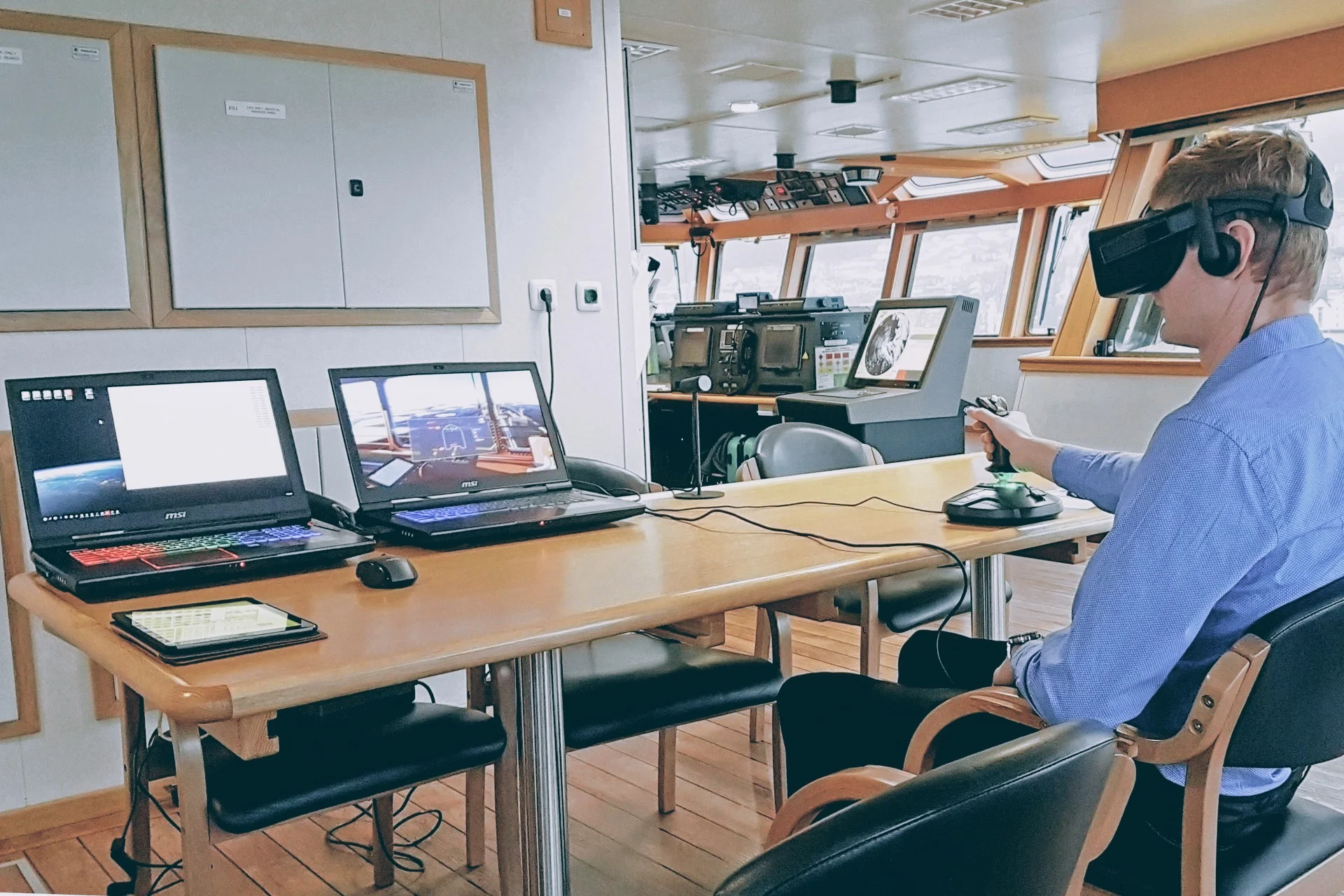 On board training icebreaker Magne Viking