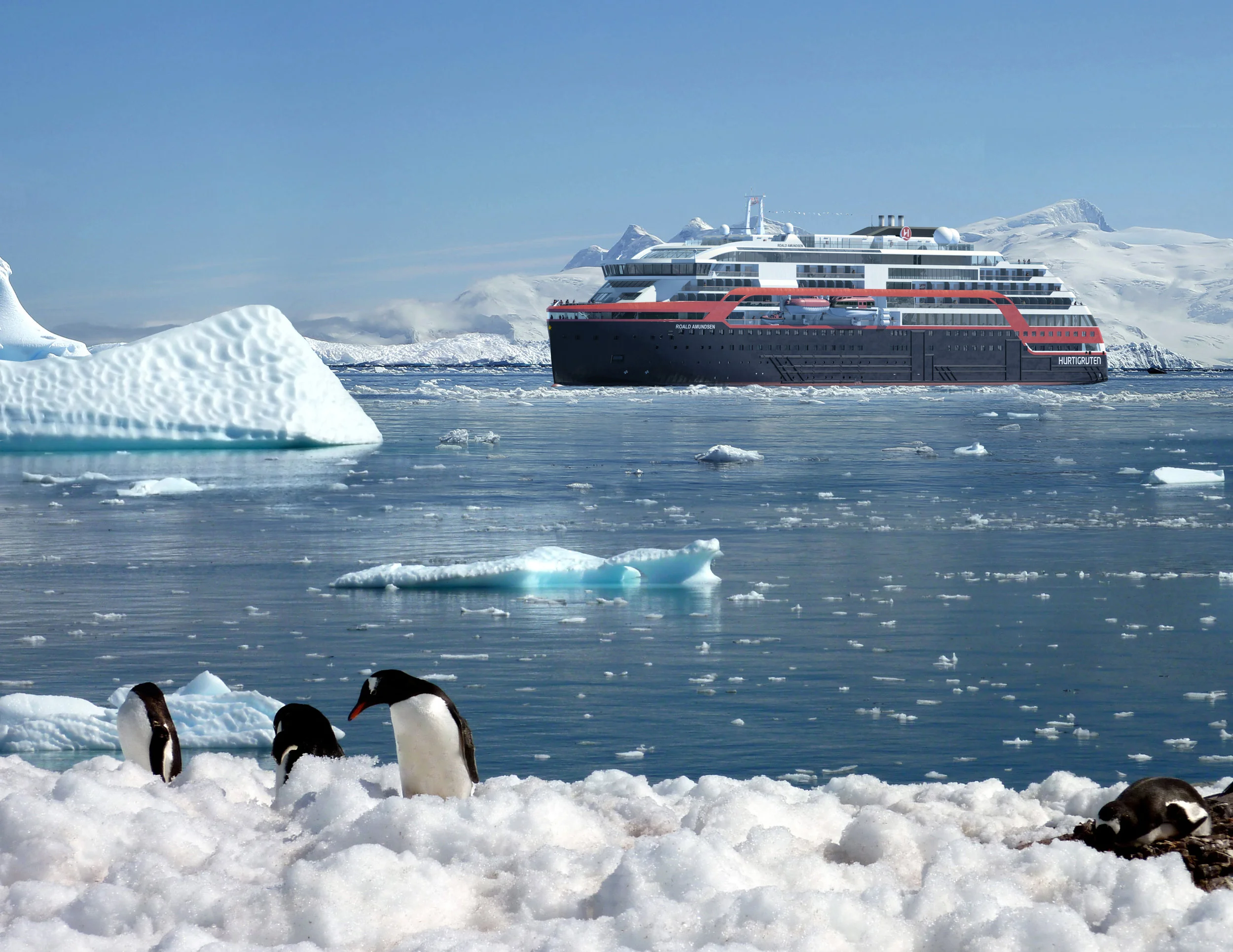 The expedition cruise ship MS Roald Amundsen will be an option in Morild IceNav.