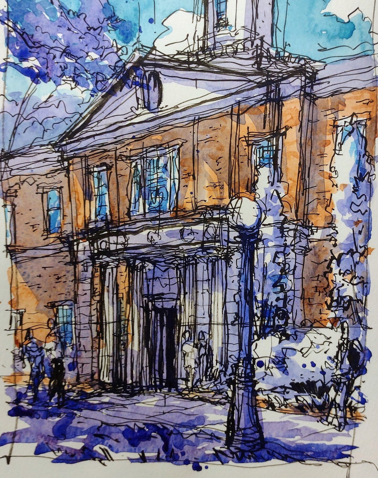 FUN time sketching for our FIRST #AthSketch_GA of the fall!

Taking time with folks to sketch OUTSIDE is great. Not sure why we are always drawn to the @ugalawschool up we seem to sketch it often! 

We are all still working on our serious &quot;desig