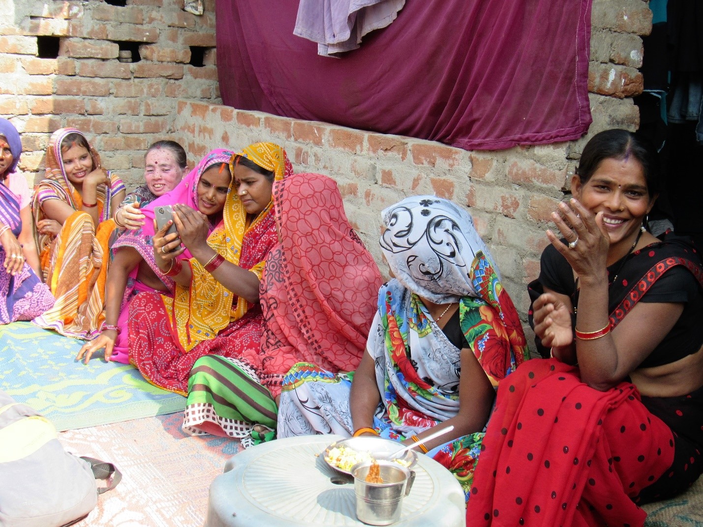 Visiting artisans in their village outside Mizrapur