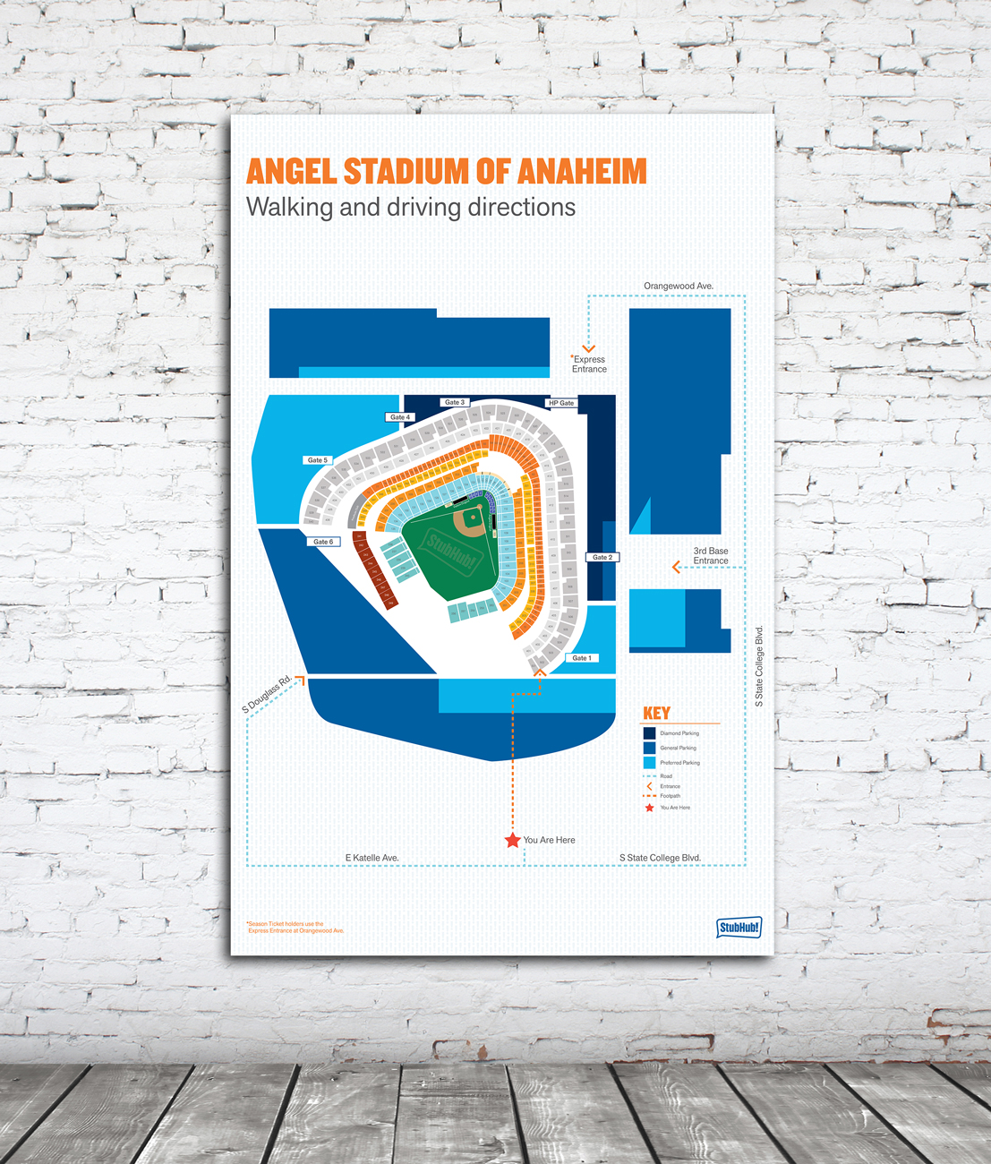 Anaheim Stadium Seat Map