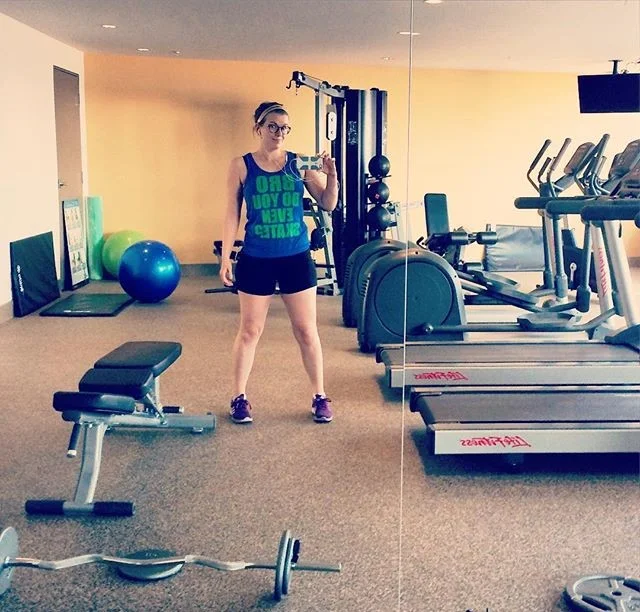 Quick escape to the gym downstairs