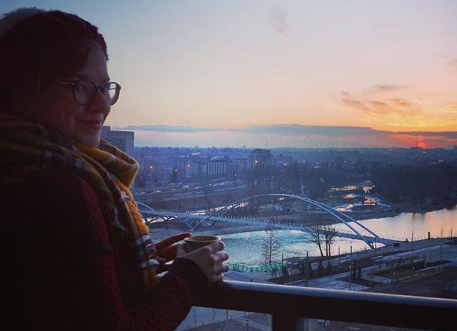 Sunrise and morning coffee