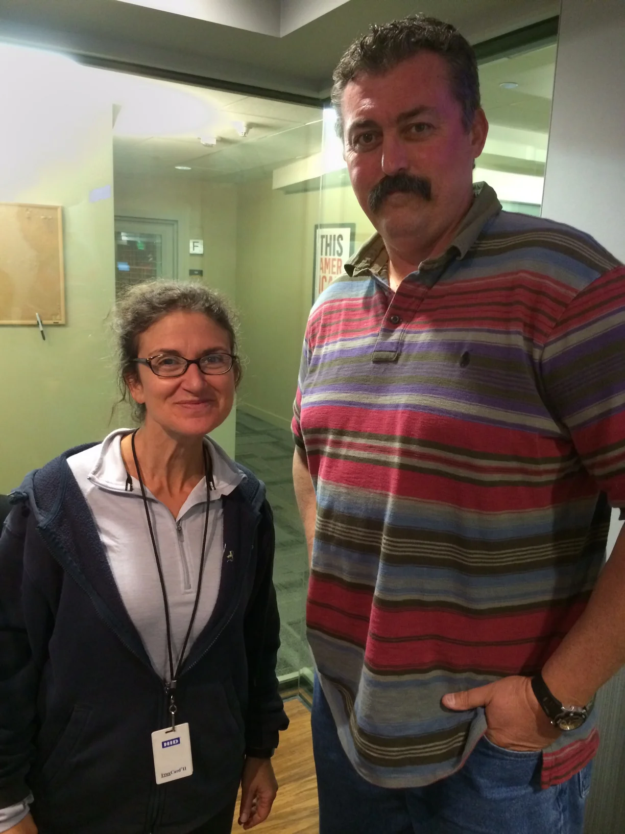  NPR's Alex Cohen, co-host of Take Two, after interview.&nbsp; November 2014 