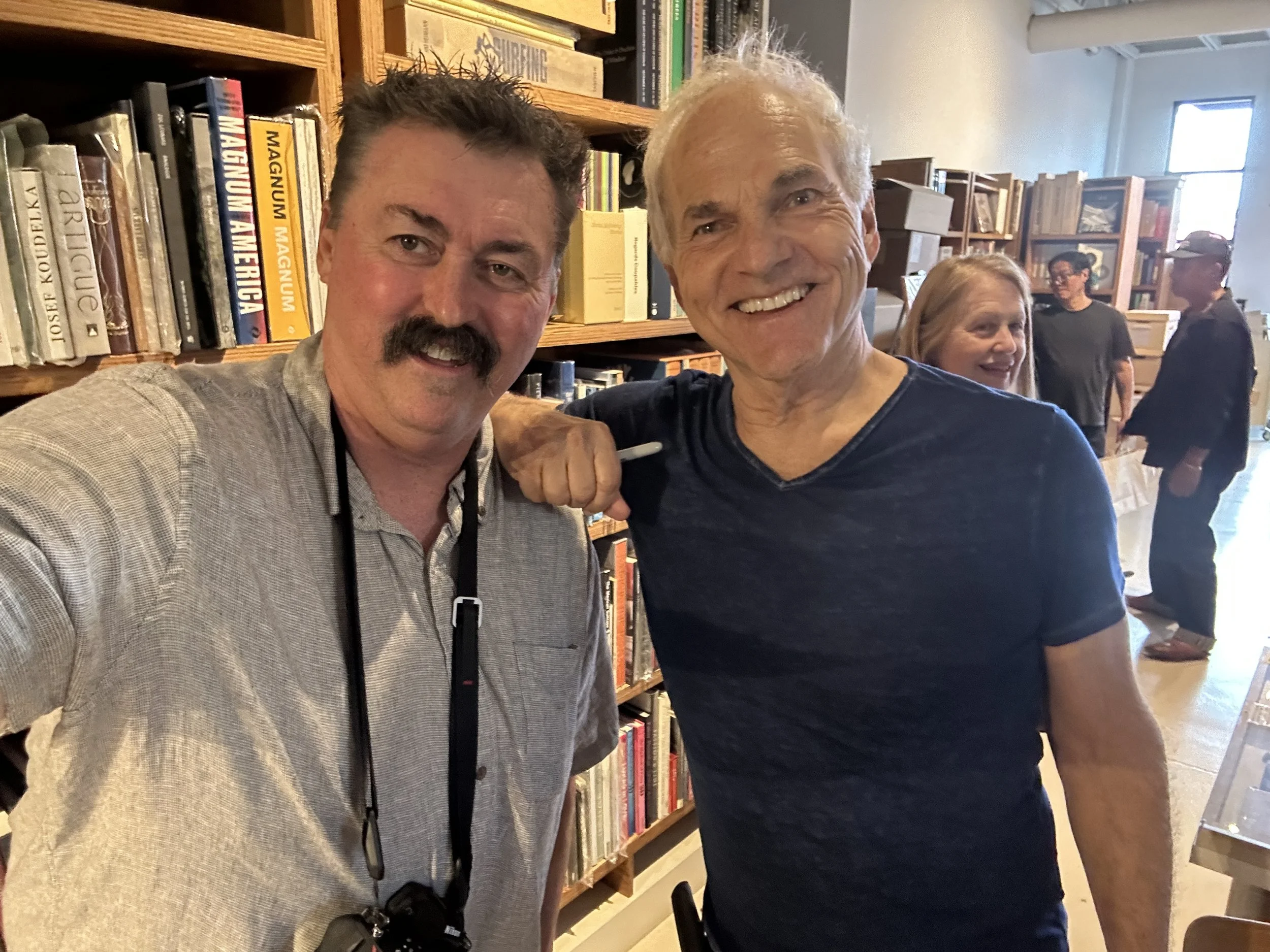 Richard Misrach book signing at Arcana Books.  7-26-25