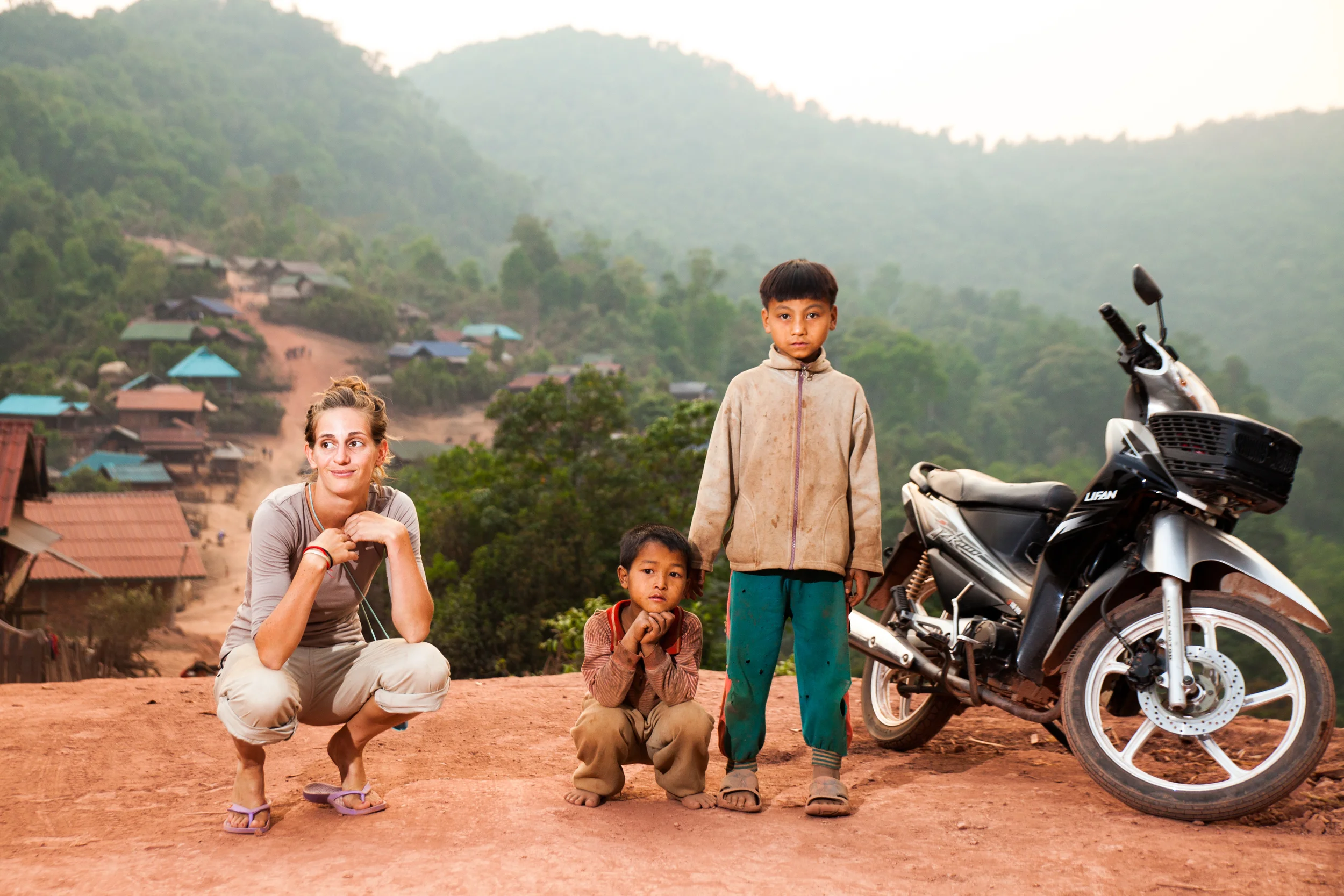 Aude and a couple of our friends.