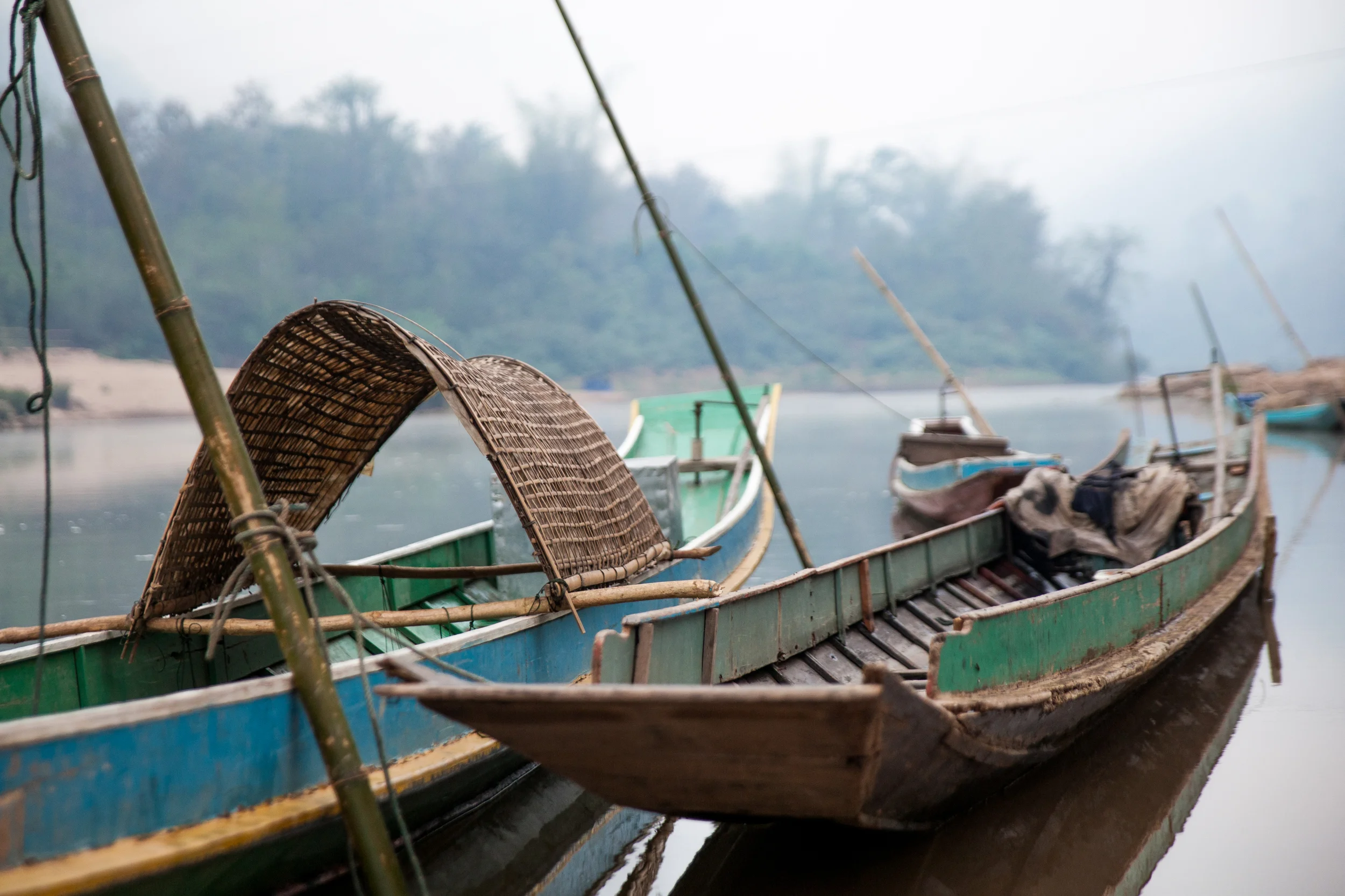 More boats in Muang Ngoy.