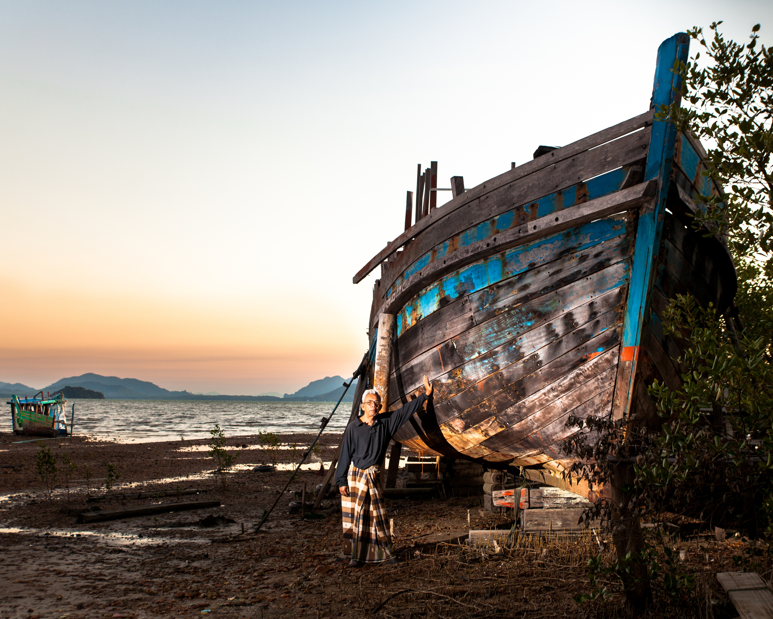 Fisherman in southern Thailand.