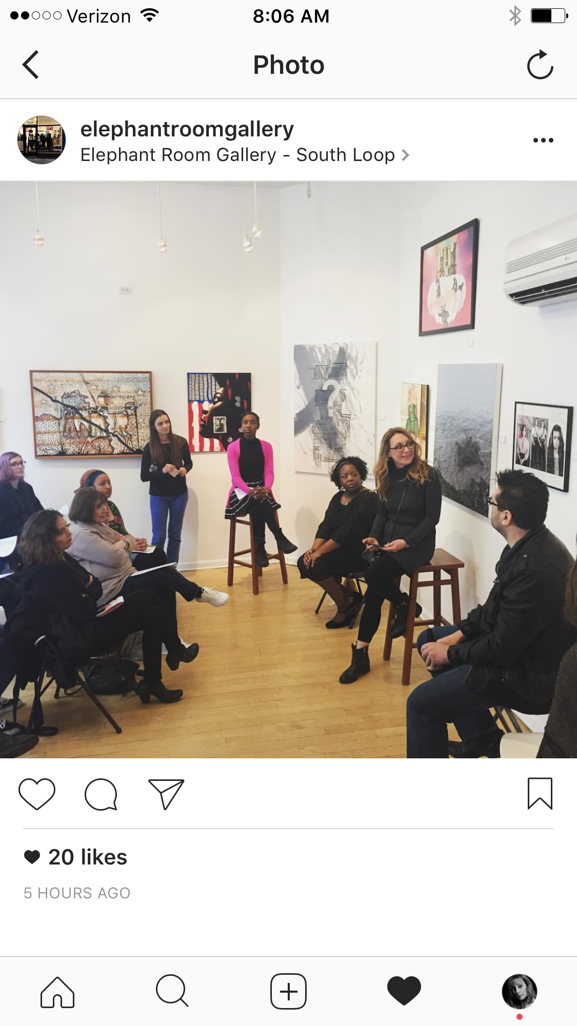 Artist talk at Elephant Room