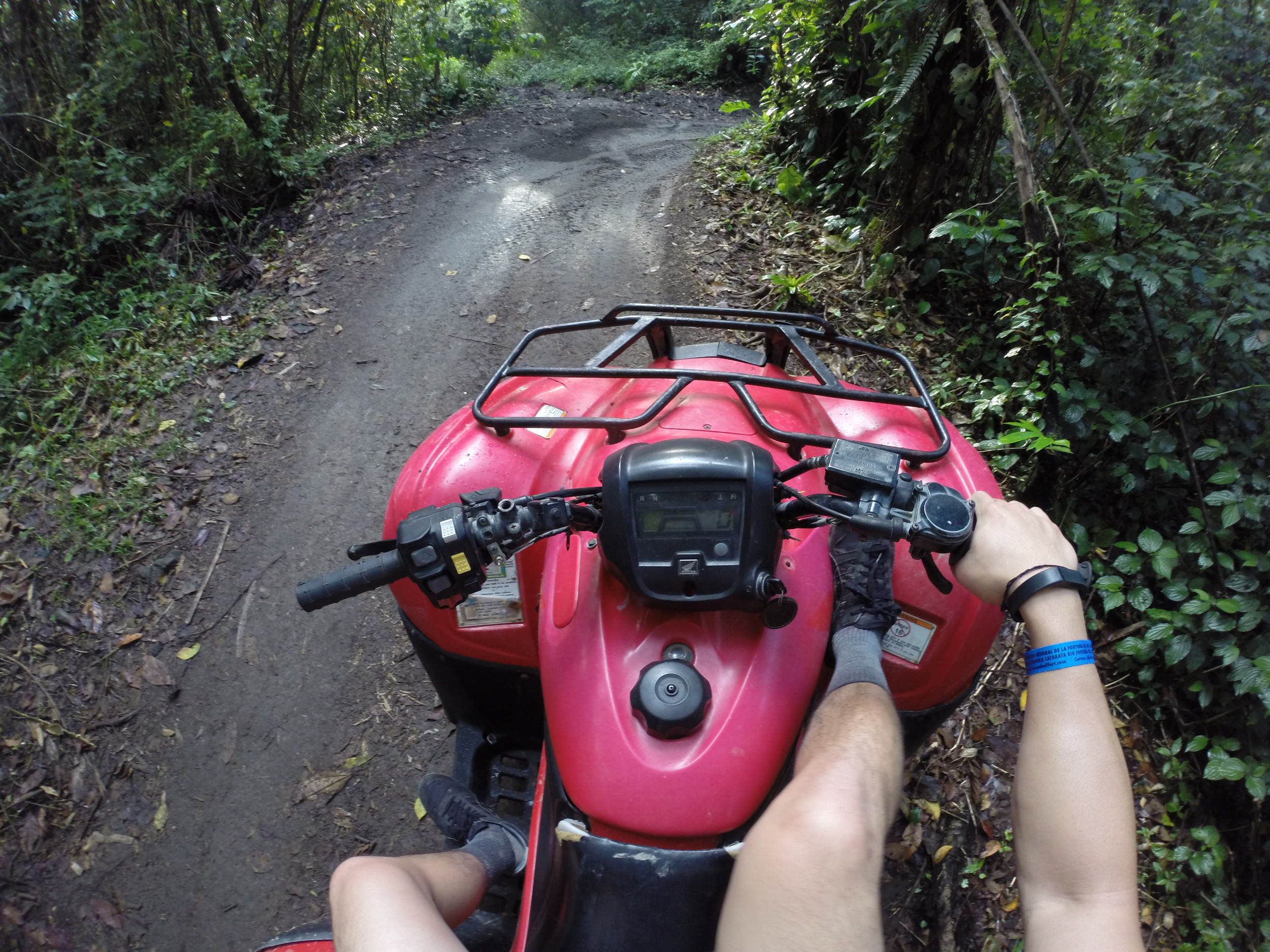 Arenal Volcano - Definitely crashed this ATV into a tree...
