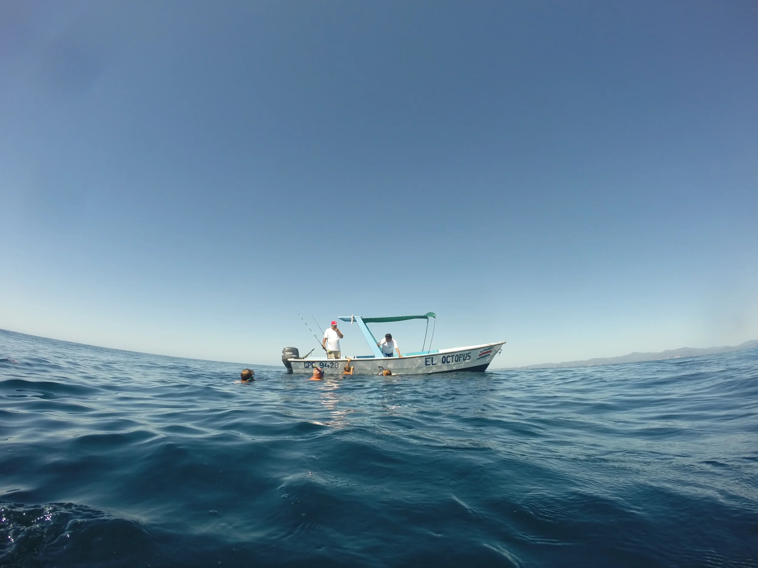 Off the coast of Playa Samara. We caught a huge Mahi-Mahi!