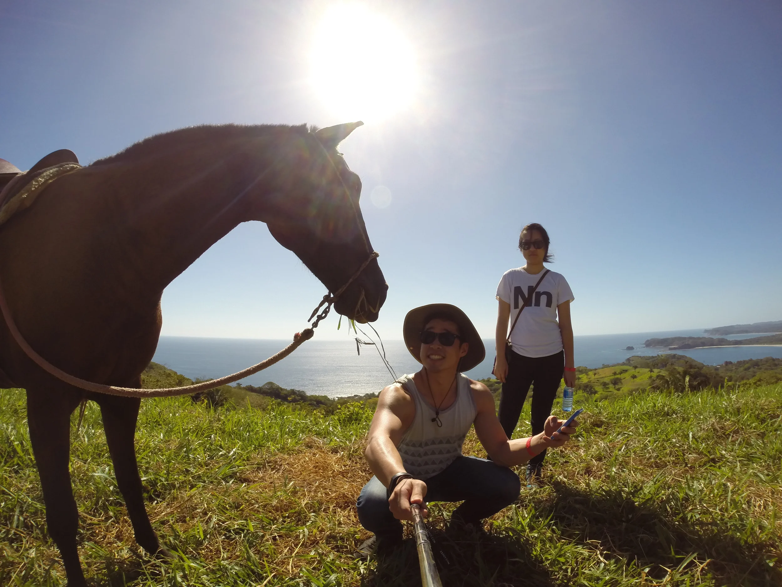 Playa Samara- rented some horses (Versaci,guccimane)... &amp; the other&nbsp;names&nbsp;is&nbsp;forever lost) and went up into the hills