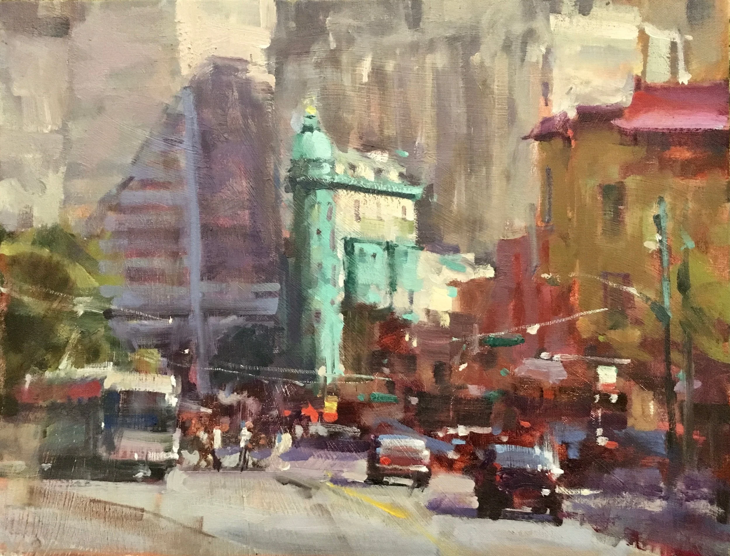 One of Three Main Instructional Demonstrations in a total Package of Five Videos. Learning ways to handle complex scenes with more confidence is among the tools presented in this exciting collection. Produced and delivered by The Tucson Art Academy Online , the series is available as a download - see below