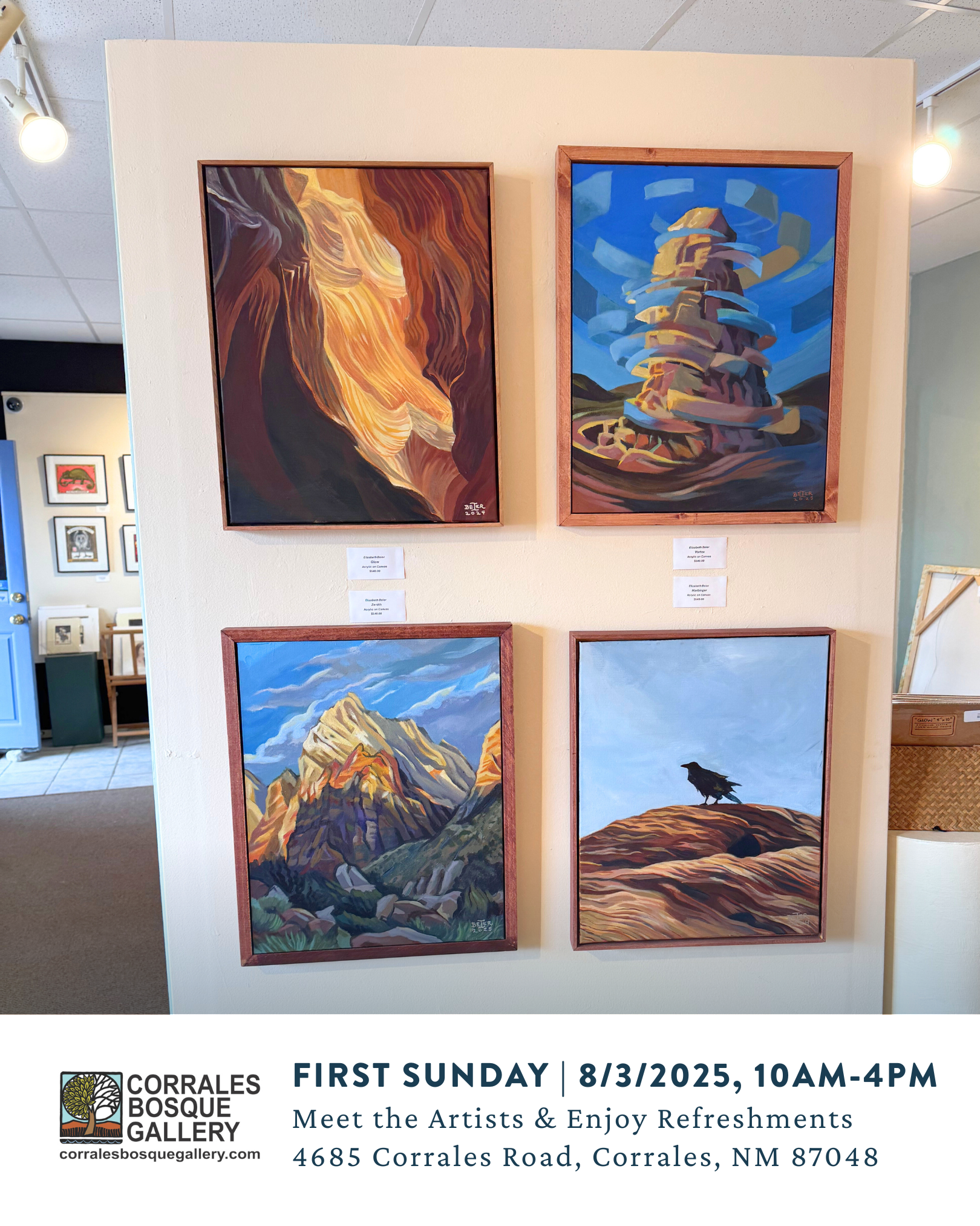First Sunday at Corrales Bosque Gallery