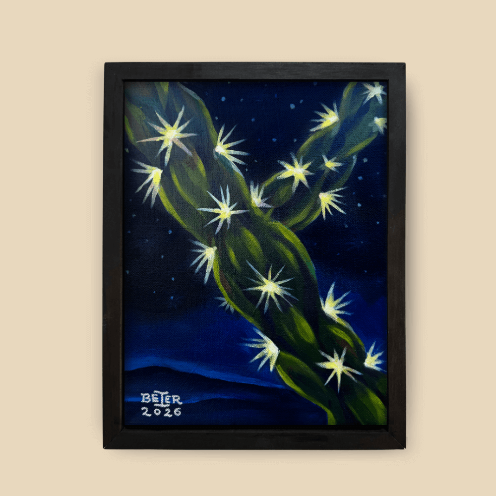 Desert Stars: Original Painting, 9"x12"