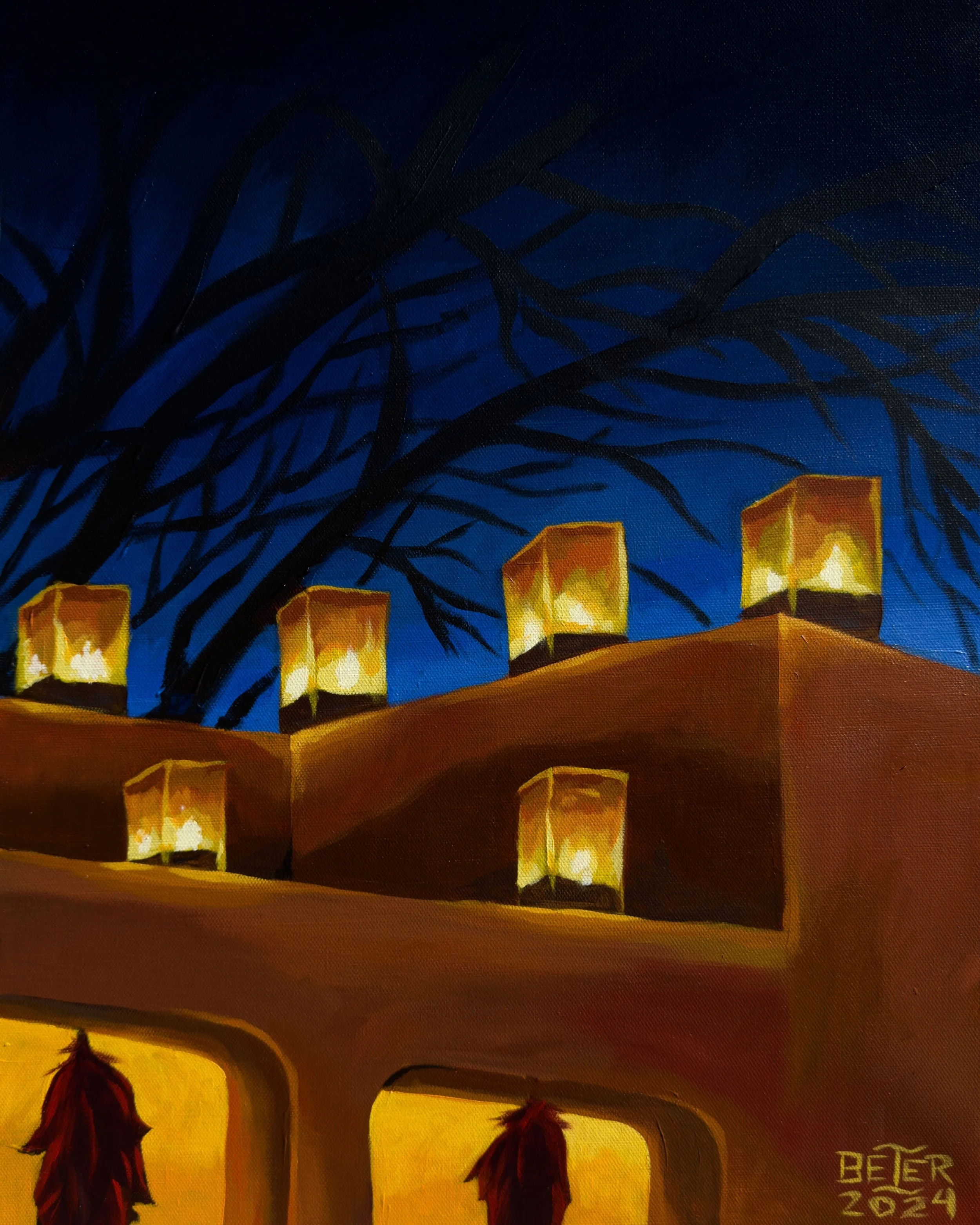 Farolitos, 16x20 🔴 SOLD 