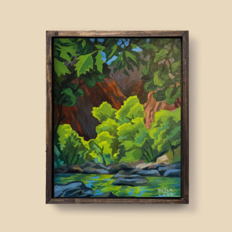 Oasis: Original Painting, 12"x16"